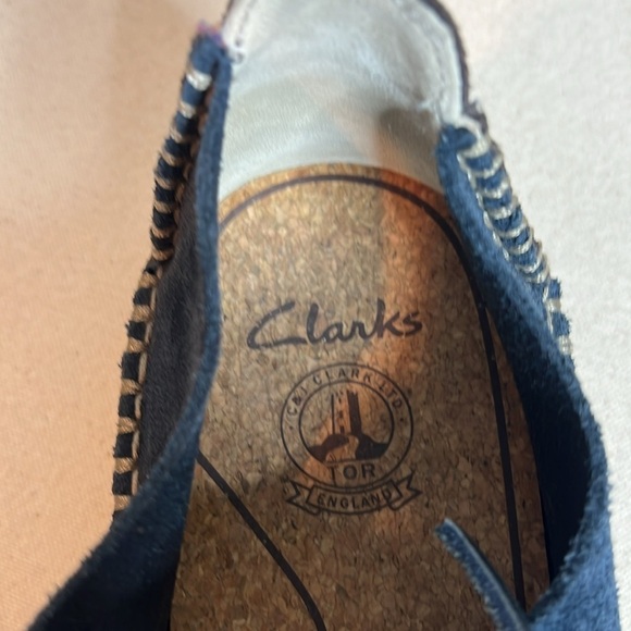 Clarks Tor Collection Men’s Navy Suede Lace-Up Shoes | Size 9.5